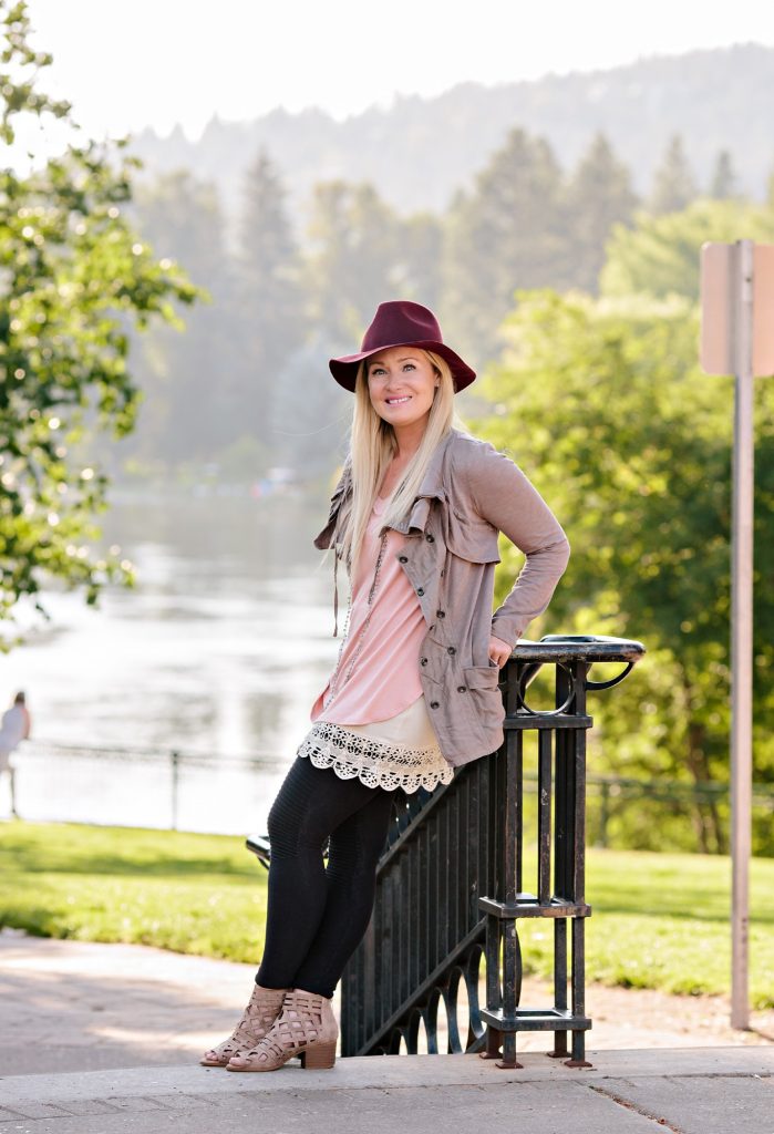 Owner of Sage wearing clothing from Favor