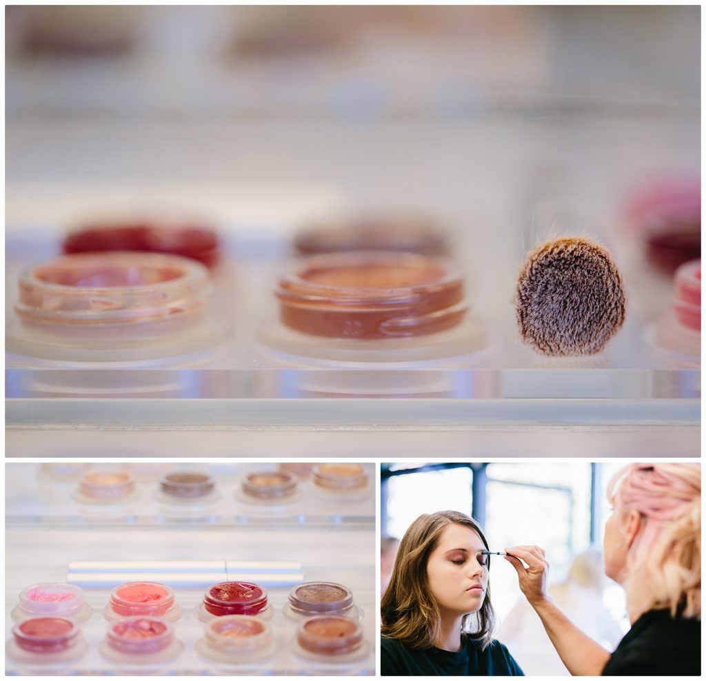 Close up of makeup at Sage Beauty 